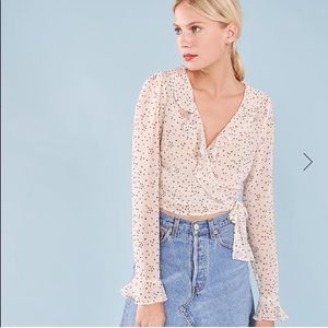 Reformation wrap top